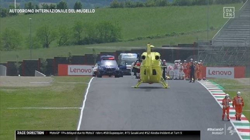 Pilotul Jason Dupasquier, în stare gravă după un accident suferit în calificările cursei de Moto3 de la GP-ul Italiei