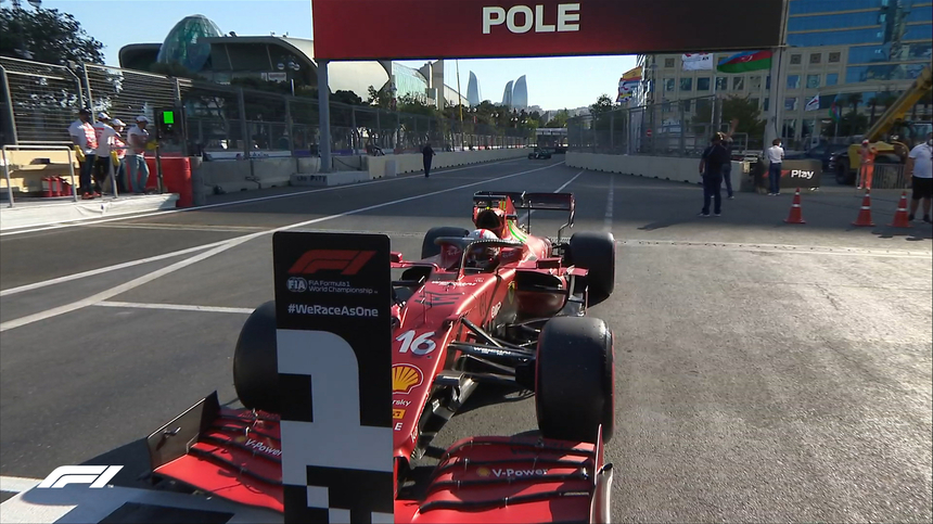 Charles Leclerc în pole position la Marele Premiu al Azerbaidjanului