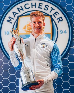 Kevin de Bruyne, cel mai bun jucător al sezonului în Premier League pentru al doilea an consecutiv