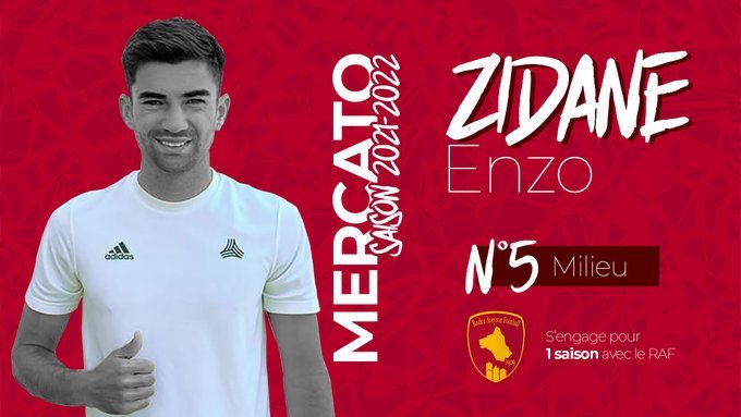 Enzo Zidane, fiul cel mare al lui Zinedine Zidane, va evolua la echipa franceză de ligă secundă Rodez