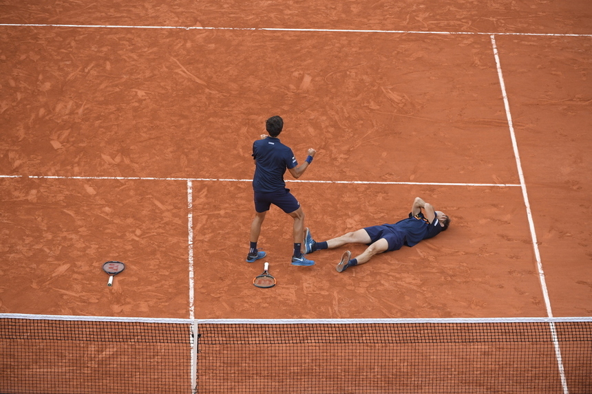 Francezii Herbert şi Mahut au câştigat pentru a doua oară Roland Garros la dublu