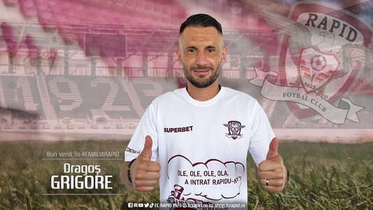 Dragoş Grigore a semnat pe un an cu FC Rapid