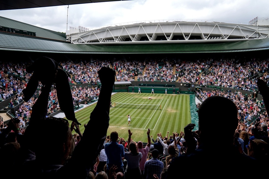 Wimbledon: Public la capacitate maximă la sferturi, semifinale şi finale, pe terenul central şi terenul 1