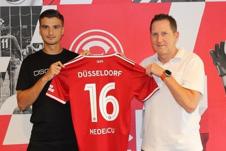 Dragoş Nedelcu a fost prezentat oficial la Fortuna Dusseldorf