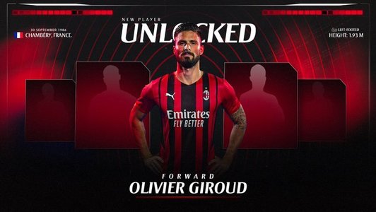 Olivier Giroud a semnat cu AC Milan