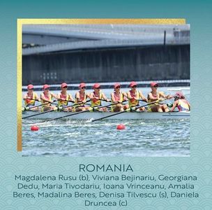 JO, canotaj: Echipajul feminin al României a ocupat locul 6, ultimul, în finala probei de 8+1