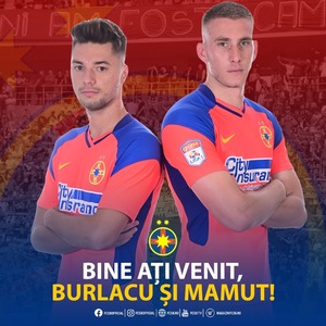 Burlacu şi Mamut, la FCSB. Ionuţ Vînă merge la Universitatea Craiova
