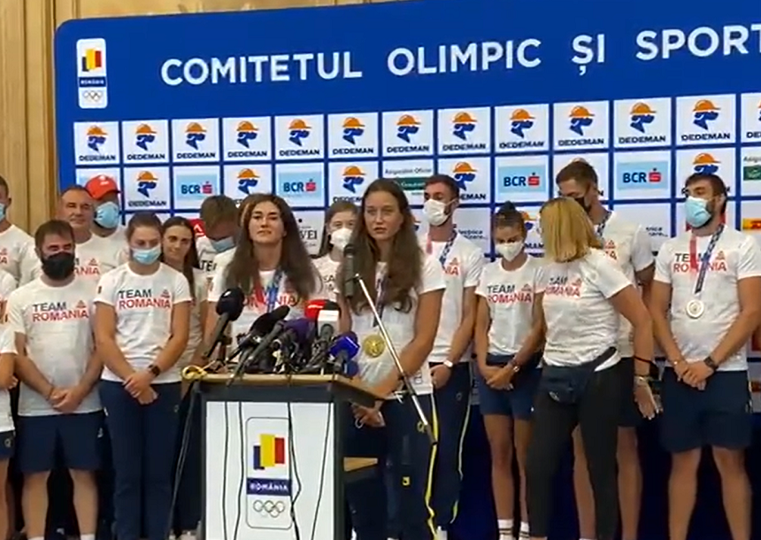 Bodnar: Suntem mândri că am urcat drapelul României pe cel mai înalt catarg / Radiş: Fac echipă extraordinară cu Ancuţa, suntem foarte fericite
