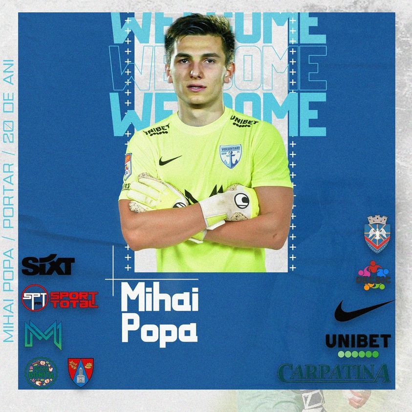 Portarul Mihai Popa, la FC Voluntari