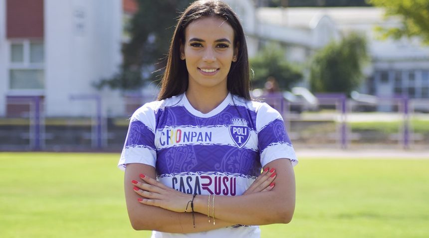Teodora Meluţă, desemnată de două ori cea mai bună jucătoare de fotbal a României, va juca la Politehnica Timişoara