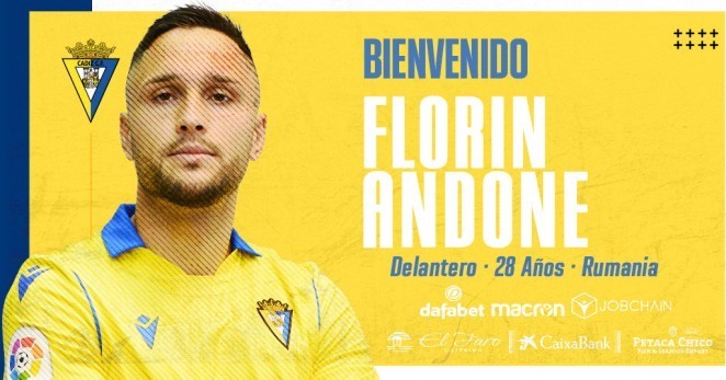 Florin Andone, împrumutat de Brighton la Cadiz până la finalul sezonului