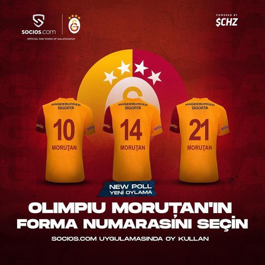 Galatasaray: Fanii vor decide ce număr va purta Moruţan