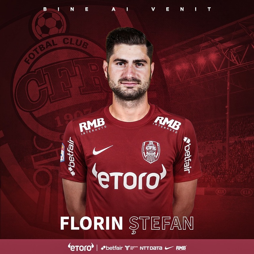 CFR Cluj a anunţat şi venirea lui Florin Ştefan