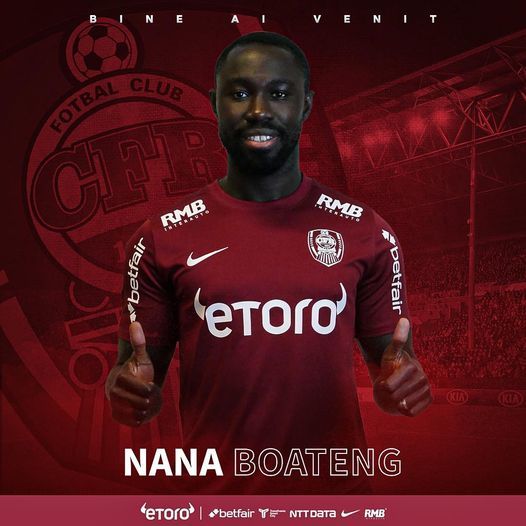 CFR Cluj a anunţat transferul mijlocaşului Nana Boateng