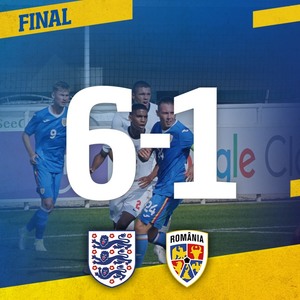 Naţionala U20, eşec usturător cu Anglia, scor 1-6, în meci amical
