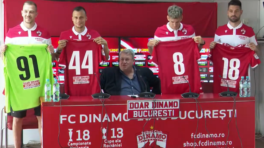 FC Dinamo şi-a prezentat achiziţiile: Iliev, Itu, Ivanovski şi Ţîră