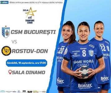 CSM Bucureşti, umilită pe teren propriu de Rostov Don, în Liga Campionilor la handbal feminin