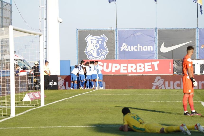 Farul Constanţa – CS Mioveni, scor 2-1, în Liga 1. Ultimele două goluri, marcate pe final