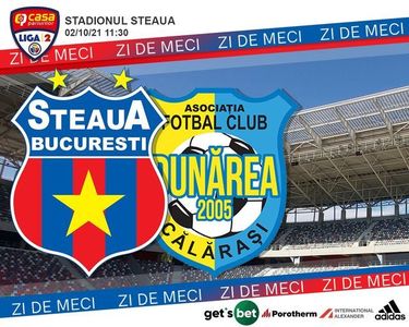 Liga II: Steaua a trecut de Dunărea Călăraşi, scor 3-0