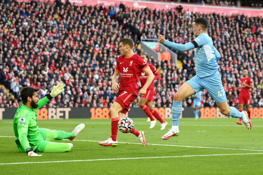 Liverpool şi Manchester City au remizat, scor 2-2, în Premier League