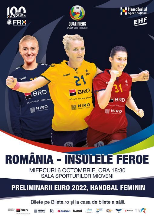 România - Insulele Feroe, scor 26-19, în preliminariile CE2022 de handbal feminin