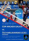Arcada Galaţi, victorie în primul meci din Liga Campionilor la volei masculin