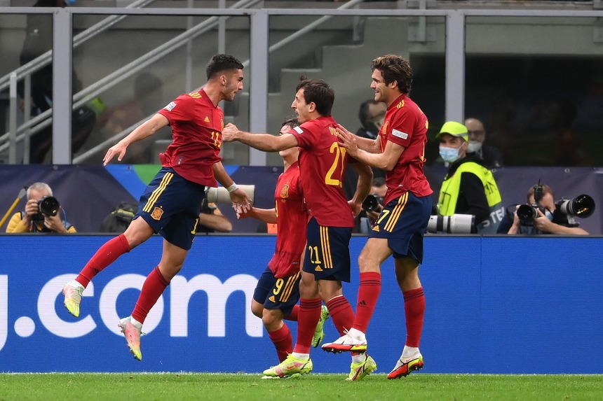 Spania a învins Italia, scor 2-1, şi s-a calificat în finala Ligii Naţiunilor