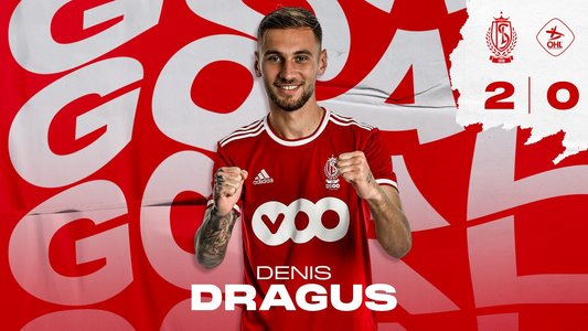 Drăguş a înscris un gol pentru Standard Liege. Adversarii au revenit de la 0-2 cu goluri marcate în minutele 90+6 şi 90+10