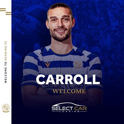 Andy Carroll, concurent pe postul de atacant la Reading cu George Puşcaş