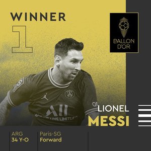 Lionel Messi a câştigat Balonul de Aur 2021 pentru a 7-a oară. Cine a fost desemnat cel mai bun portar