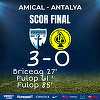 FC Voluntari, victorie în cantonamentul din Antalya, scor 3-0, cu o echipă din liga a treia turcă