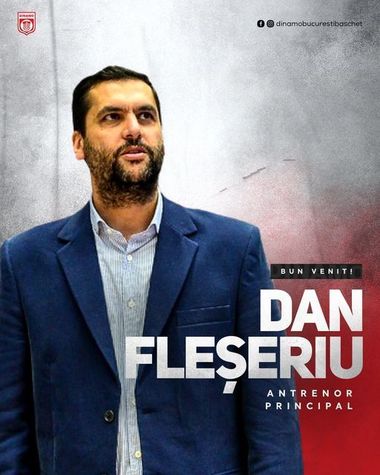 Baschet masculin: Dan Fleşeriu, fost la CSU Sibiu, este noul antrenor al echipei Dinamo Bucureşti