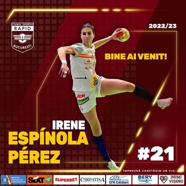 CS Rapid a transferat o handbalistă din naţionala Spaniei