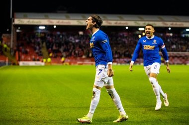 Ianis Hagi a marcat pentru Glasgow Rangers în meciul cu Aberdeen, scor 1-1, din campionatul Scoţiei