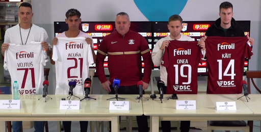FC Rapid şi-a prezentat noii jucători. Iosif: În momentul ăsta cred că avem un lot atât numeric cât şi valoric foarte echilibrat