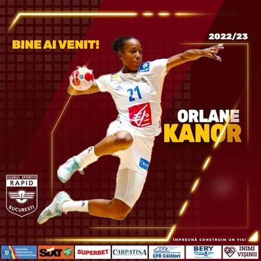 Interul stânga Orlane Kanor, la CS Rapid