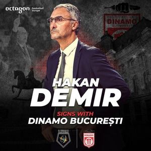 Baschet masculin: Hakan Demir, noul antrenor al echipei Dinamo Bucureşti. Numit în ianuarie, Dan Fleşeriu a cerut rezilierea contractului