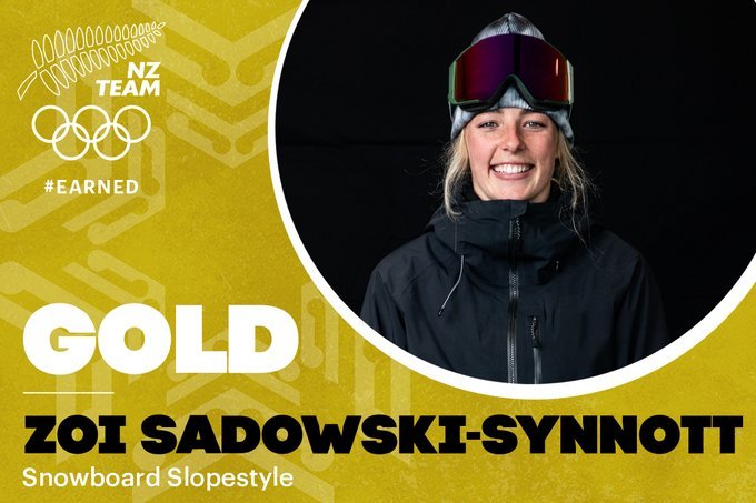 Zoi Sadowski Synnott a cucerit prima medalie de aur din istorie pentru Noua Zeelandă la JO de iarnă