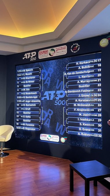 Novak Djokovici îl va întâlni pe Lorenzo Musetti, la Dubai, în primul meci al liderului ATP din 2022