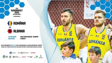 România - Albania, scor 101-84, în preliminariile CE2025 de baschet masculin