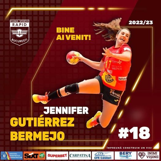 Handbalista spaniolă Jennifer Gutierrez Bermejo, la CS Rapid