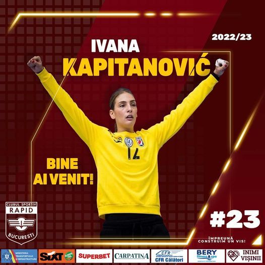 Handbal: Rapid anunţă achiziţionarea portăriţei croate Ivana Kapitanović