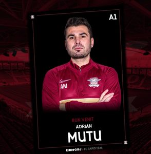 Adrian Mutu este noul antrenor al FC Rapid