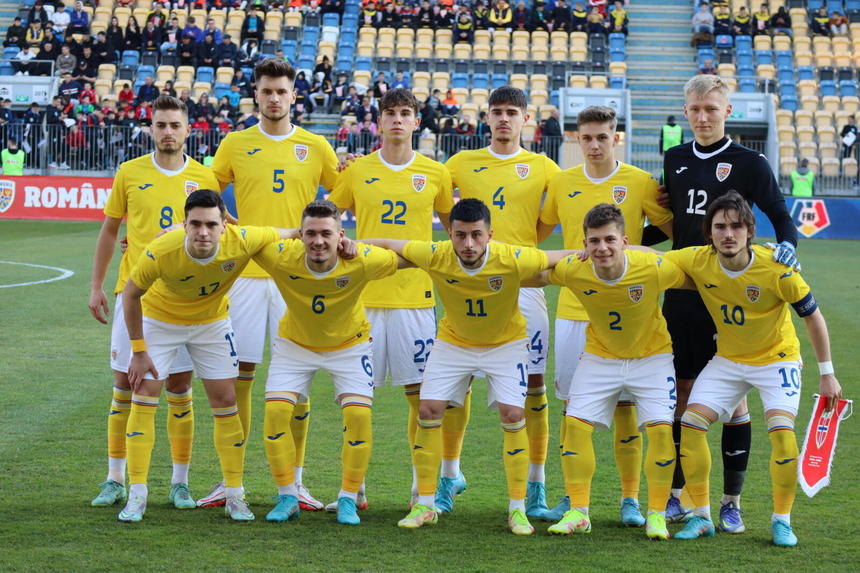 Tricolorii U20 au pierdut meciul amical cu Norvegia