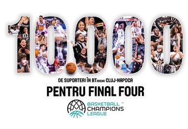 U BT Cluj pune la bătaie 10.000 de bilete pentru primul meci cu MHP Riesen Ludwigsburg, din sferturile Basketball Champions League