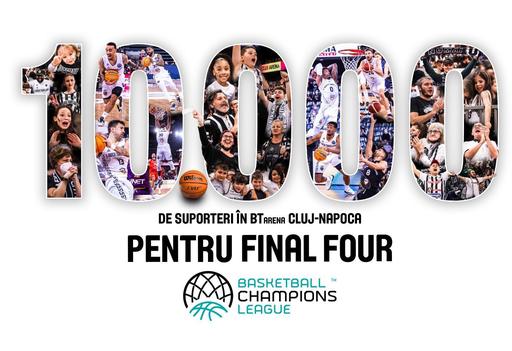 U BT Cluj pune la bătaie 10.000 de bilete pentru primul meci cu MHP Riesen Ludwigsburg, din sferturile Basketball Champions League