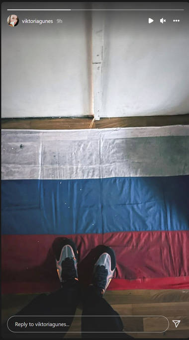 Ministrul rus al Sportului vrea sancţiuni din partea FINA pentru o înotătoare de origine ucraineană care a postat o fotografie în care calcă în picioare drapelul Rusiei