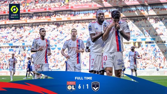 Olympique Lyon a obţinut o victorie zdrobitoare în Ligue 1: scor 6-1 cu Bordeaux