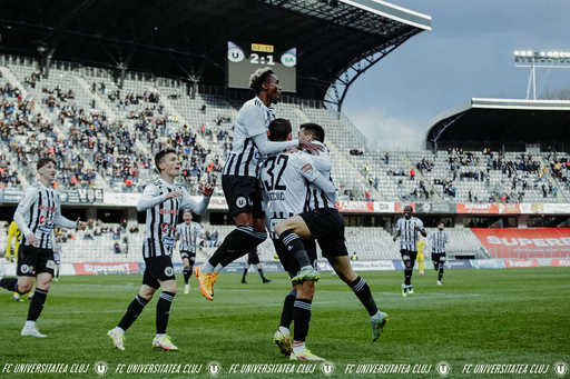 Universitatea Cluj – Concordia Chiajna, scor 3-1, în Liga 2 Casa Pariurilor. Învingătorii au revenit de la 0-1. Clasamentul play-off-ului