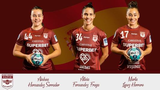 Handbal: Alicia Fernandez, Ainhoa Hernandez şi Marta Lopez rămân la Rapid